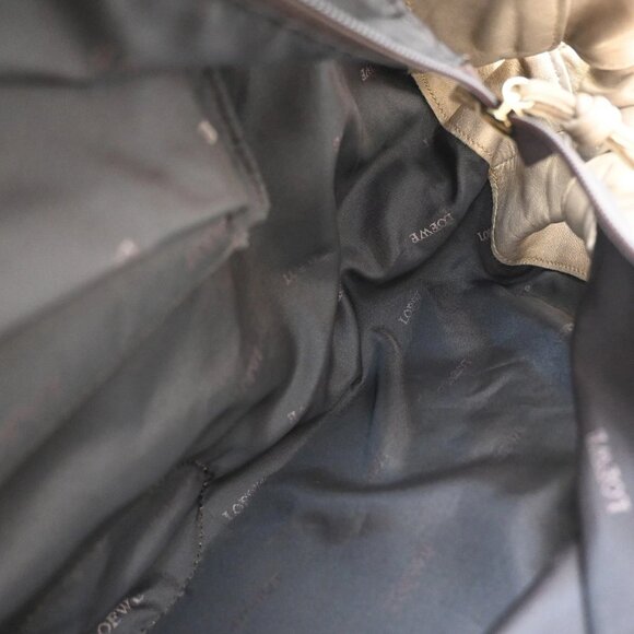 LOEWE Anagram Logo Nappa Aire Hand Bag Leather Gold Spain 34EF512 - Picture 11 of 15